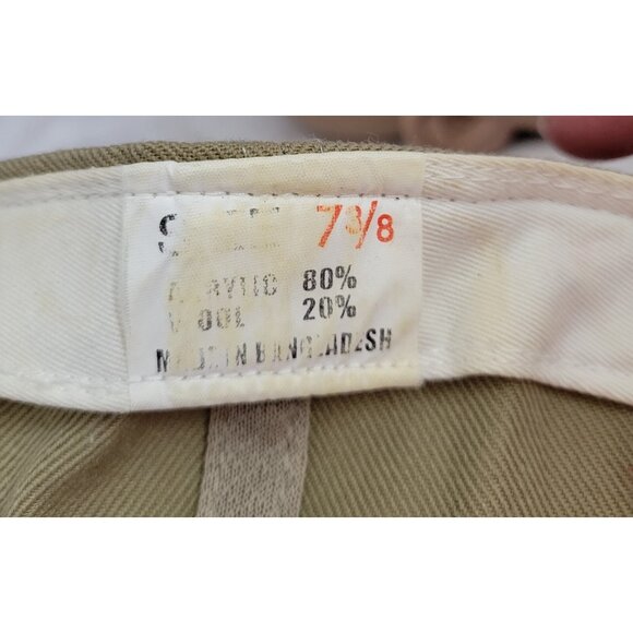 Detroit Tigers Baseball Hat sz 7 3/8 Tan Beige MLB Embroidered D Acrylic Wool - Picture 7 of 9